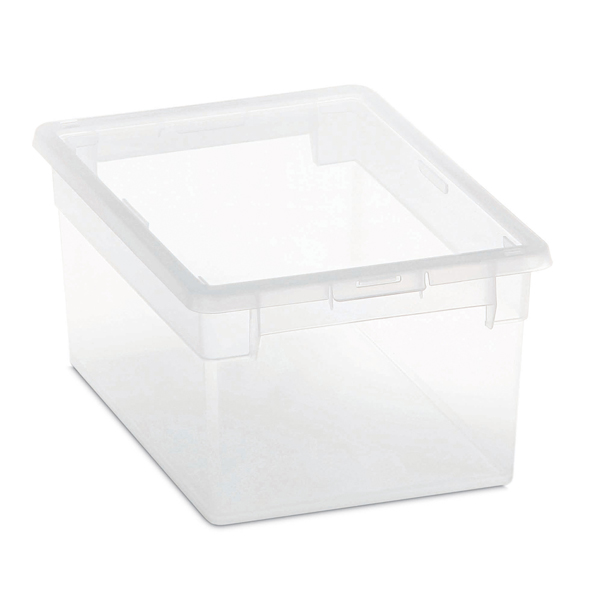 Contenitore multiuso Light Box M/2 - 19,5x28x13,2 cm - 6 L - plastica - trasparente - Terry