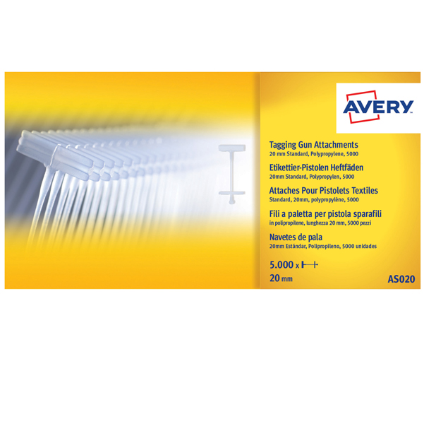 Fili standard per sparafili - PPL - 20 mm - Avery - conf. 5000 pezzi