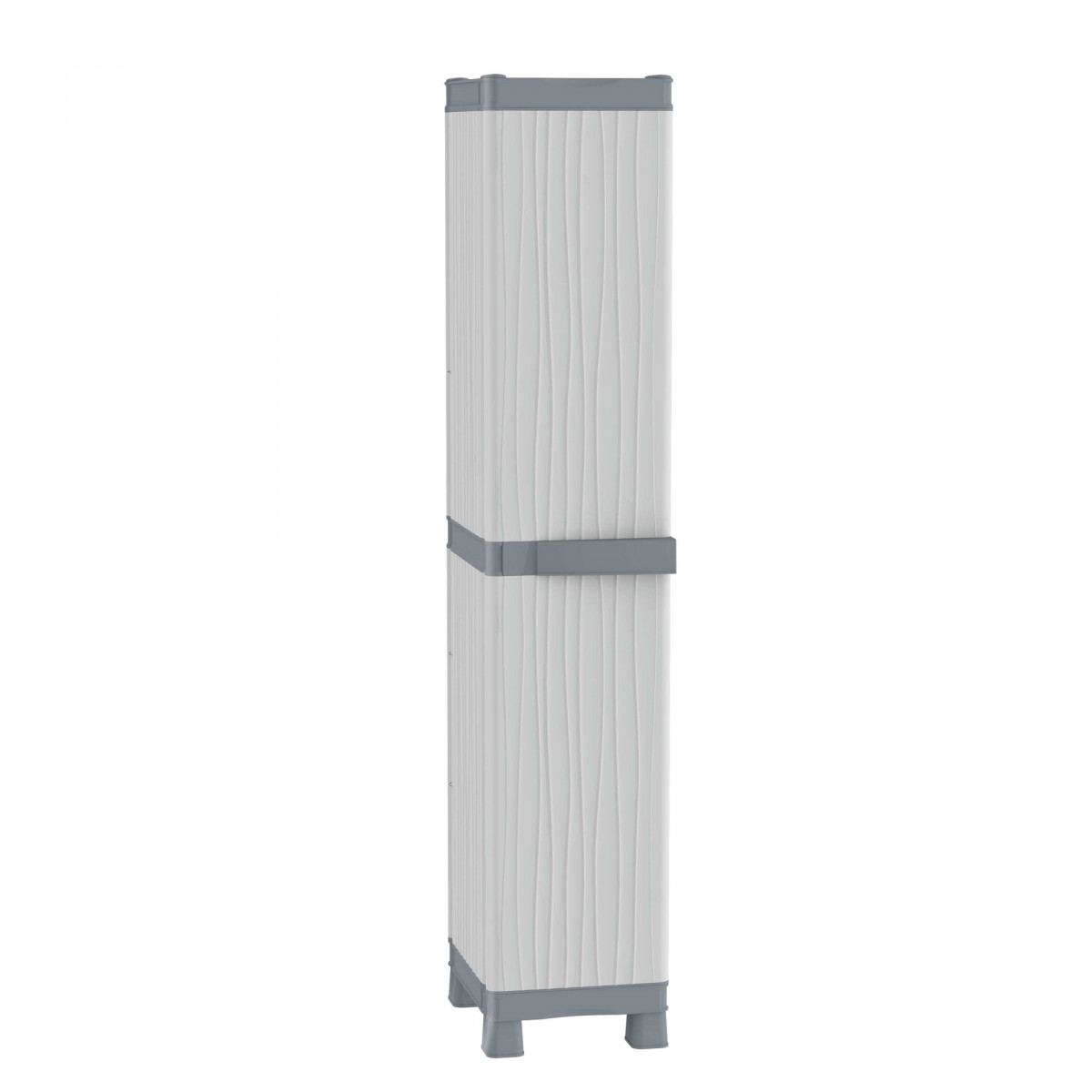 Armadio Domino Wave - Base 2350 UW - 1 anta - 35 x 43,8 x 181,8 cm - PPL - grigio - Terry