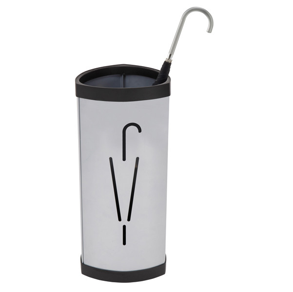 Portaombrelli - diametro 26 cm - H 60 cm - metallo - silver - Alba