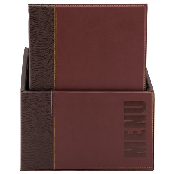 Menu Box Trendy - 20 portamen&ugrave; - bordeaux - Securit