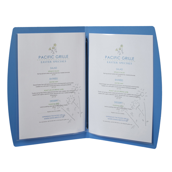 PortamenU' Rio - A4 - 24x34 cm - blu - 1 inserto doppio incluso - Securit