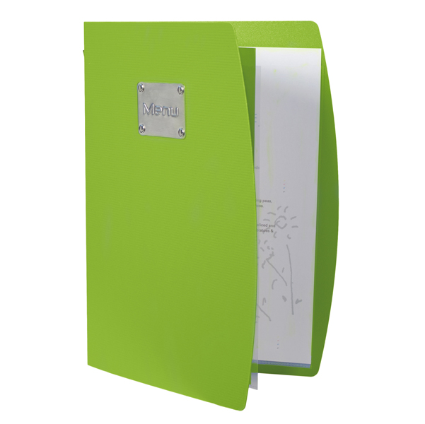 PortamenU' Rio - A4 - 24x34 cm - verde - 1 inserto doppio incluso - Securit