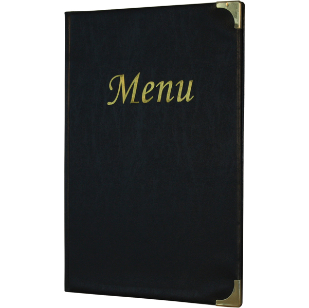 PortamenU' Basic - A4 - 24x34 cm - PVC - nero - 4+2 buste fisse incluse - Securit
