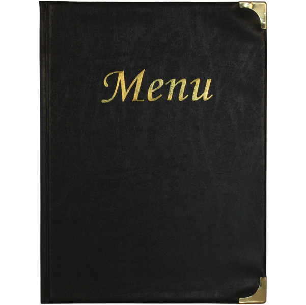 PortamenU' Basic - A4 - 24x34 cm - PVC - nero - 4+2 buste fisse incluse - Securit