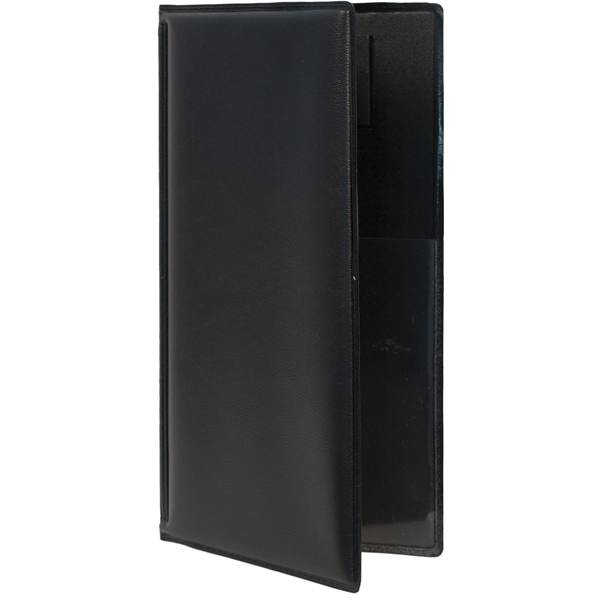 Portaconto Basic - 13x23 cm - PVC - nero - 4+2 buste fisse incluse - Securit