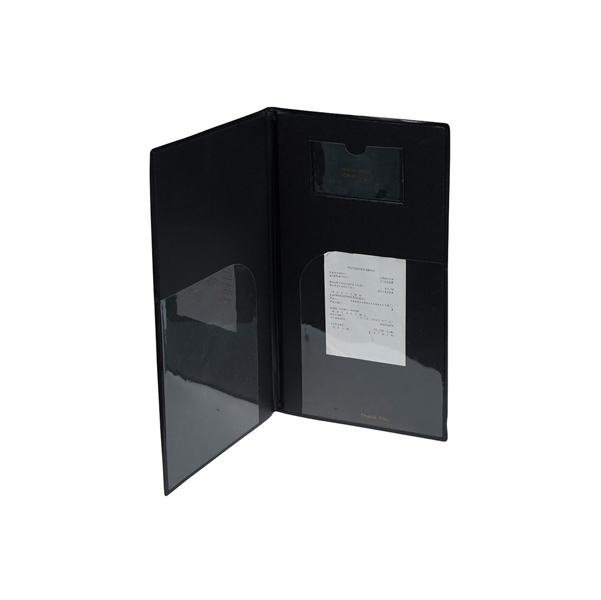Portaconto Basic - 13x23 cm - PVC - nero - 4+2 buste fisse incluse - Securit