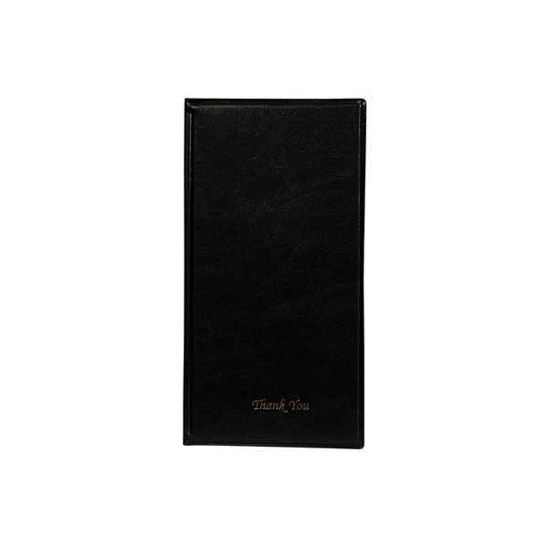 Portaconto Basic - 13x23 cm - PVC - nero - 4+2 buste fisse incluse - Securit