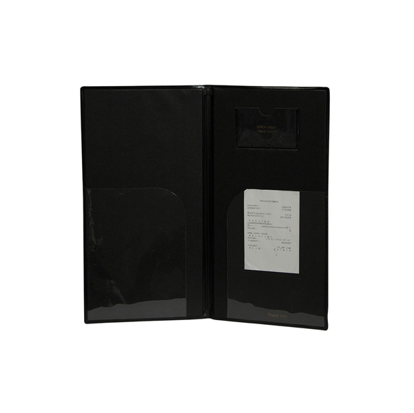 Portaconto Basic - 13x23 cm - PVC - nero - 4+2 buste fisse incluse - Securit