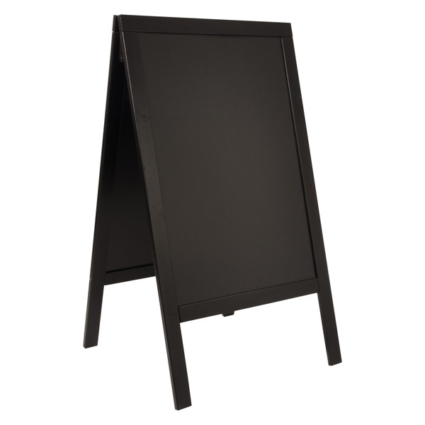Lavagna Sandwich - cavalletto nero - 69 x 125 cm - Securit
