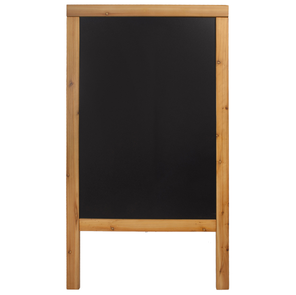Lavagna Sandwich - cavalletto Teak - 69x125 cm - Securit
