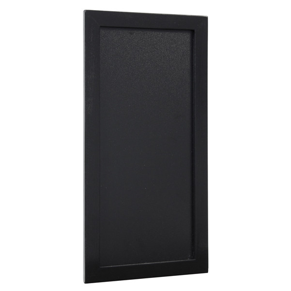 Lavagna Woody - cornice nera - 20 x 40 cm - Securit