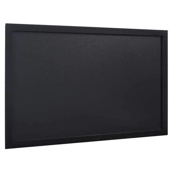 Lavagna Woody - cornice nera - 40 x 60 cm - Securit