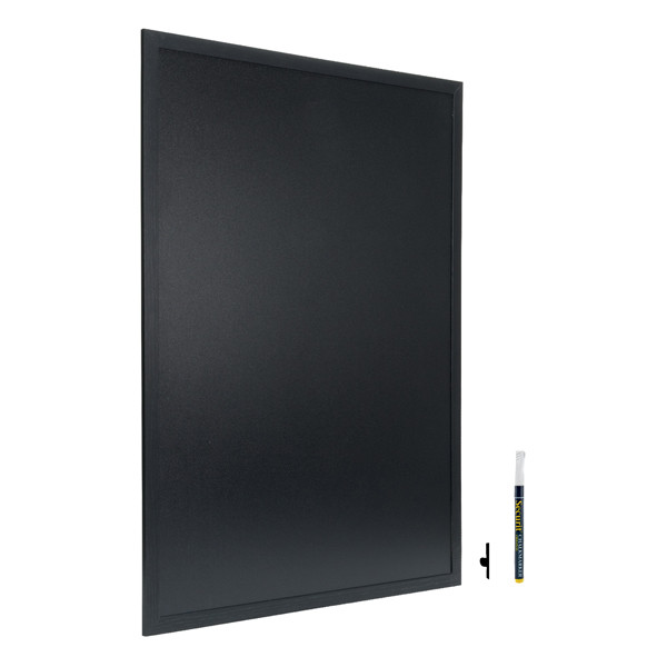 Lavagna Woody - cornice nera - 60 x 80 cm - Securit