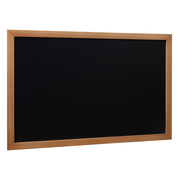 Lavagna Woody - teak - 40x60 cm - Securit