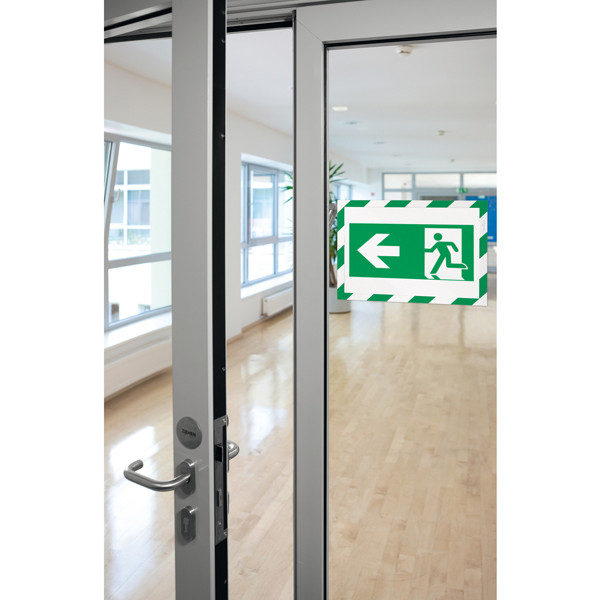 Cornice Duraframe Security - adesiva - pannello magnetico - A4 (21 x 29,7 cm) - verde/bianco - Durable