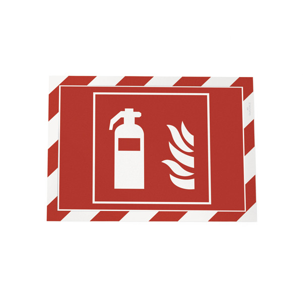 Cornice Duraframe Security - adesiva - pannello magnetico - A4 (21 x 29,7 cm) - rosso/bianco - Durable
