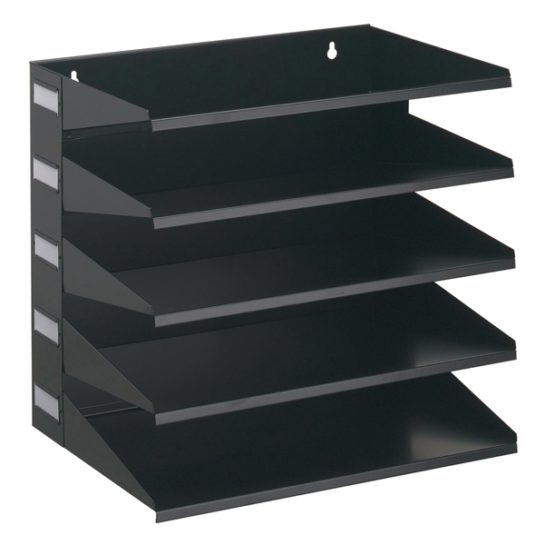 Portadocumenti Sorter Rack - 33x36x25 cm - 5 scomparti - nero - Durable
