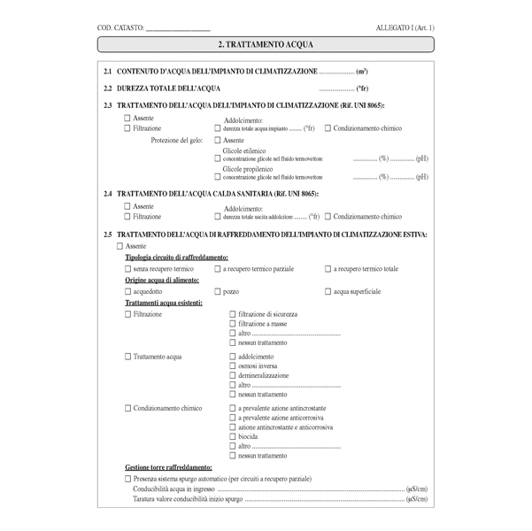 Libretto impianto climatizzazione - 297 x 210mm - 48 fogli - Edipro