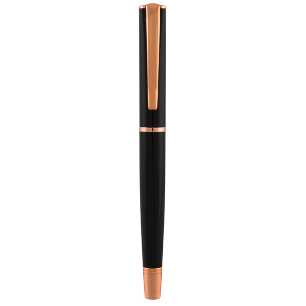 Penna Stilografica Impressa - punta M - nero/rosegold - Monteverde