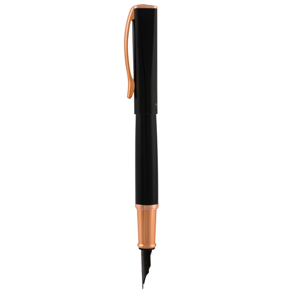 Penna Stilografica Impressa - punta M - nero/rosegold - Monteverde