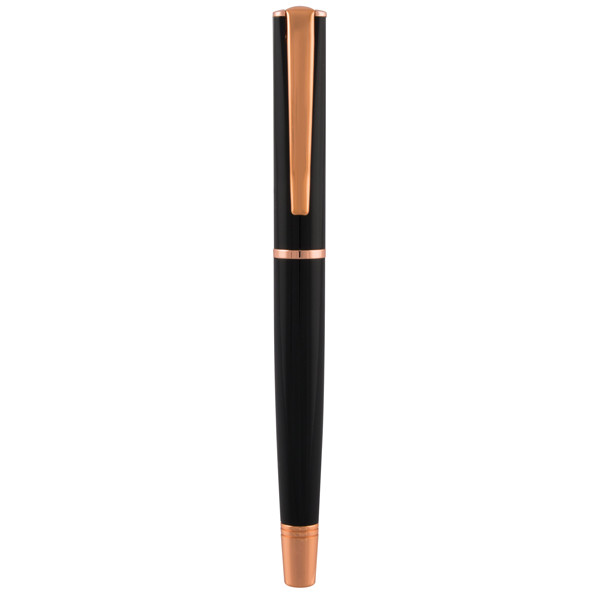 Penna Stilografica Impressa - punta M - nero/rosegold - Monteverde