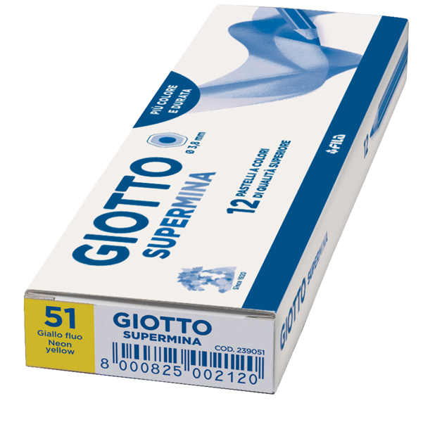 Pastello Supermina - mina 3,8 mm - giallo fluo 51 - Giotto