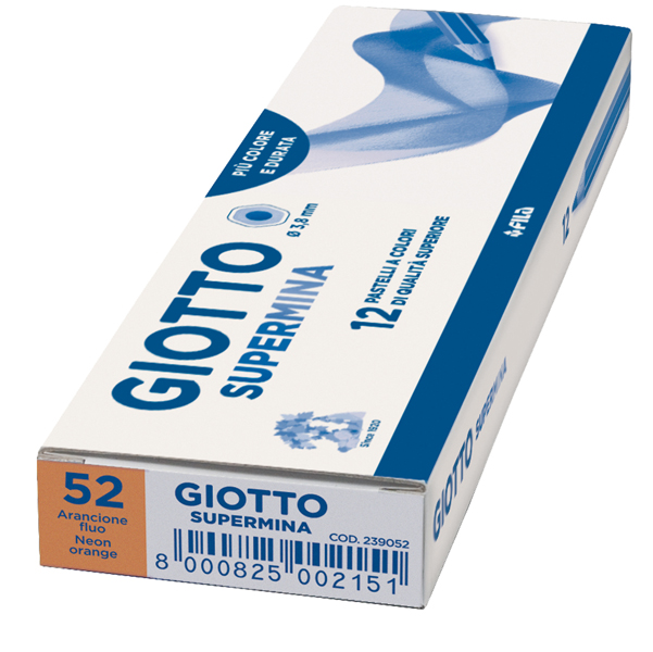 Pastello Supermina - mina 3,8 mm - arancio fluo 52 - Giotto