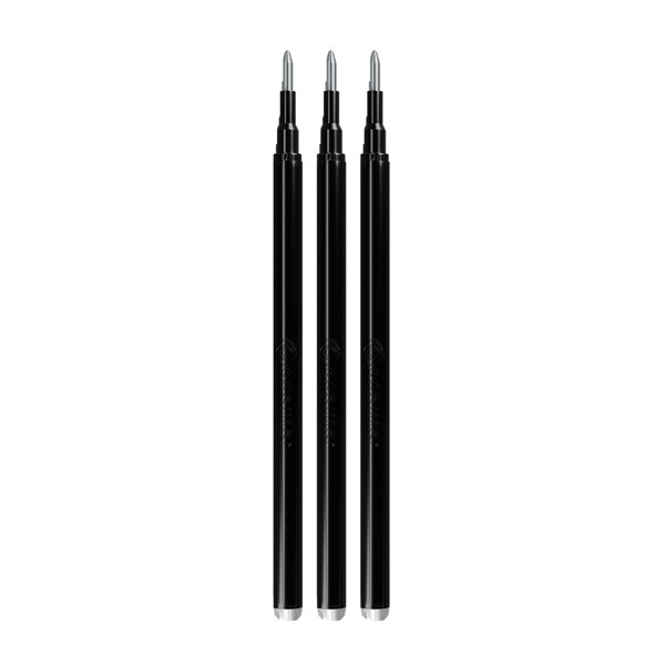 Refill per penne gel cancellabili - punta 0,7 mm - nero - Osama - conf. 3 pezzi