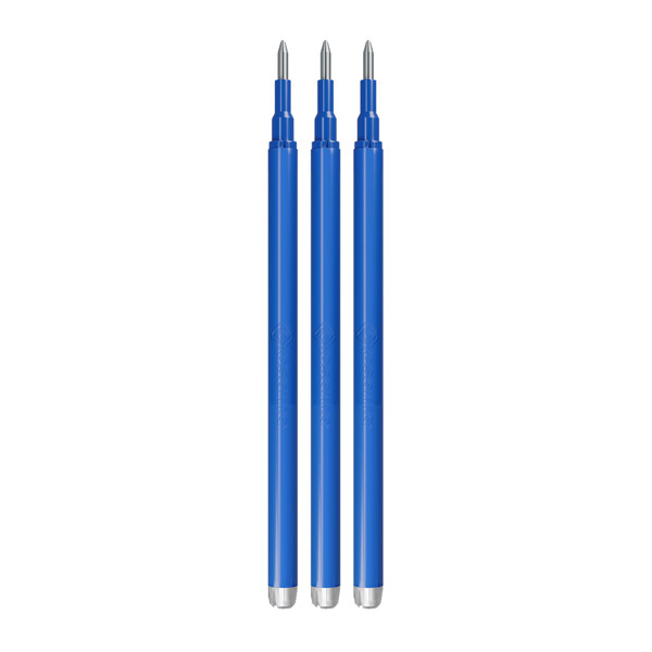 Refill per penne gel cancellabili - punta 0,7 mm - blu - Osama - conf. 3 pezzi