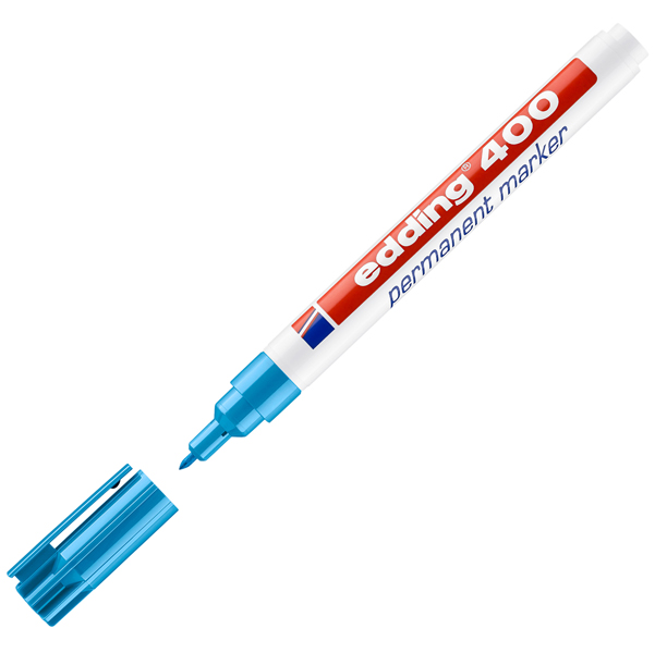 Marcatore permanente Edding 400 - punta conica - tratto 2,00mm a 4,00mm - astuccio 10 colori assortiti - Edding