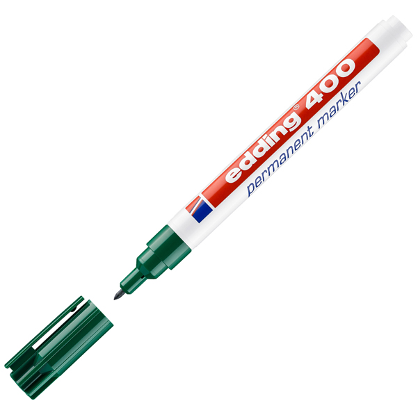 Marcatore permanente Edding 400 - punta conica - tratto 2,00mm a 4,00mm - astuccio 10 colori assortiti - Edding