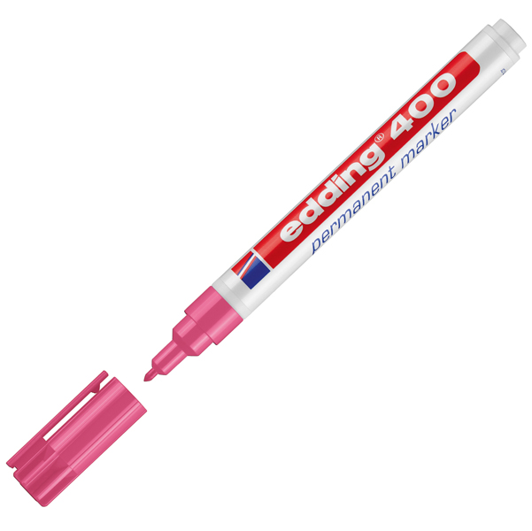 Marcatore permanente Edding 400 - punta conica - tratto 2,00mm a 4,00mm - astuccio 10 colori assortiti - Edding