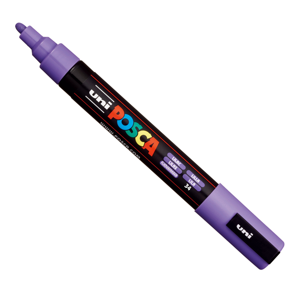 Marcatore Uni posca pc5m - punta media - lilla - Uni mitsubishi