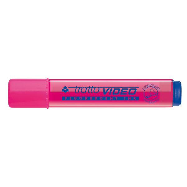 Evidenziatore Tratto Video - punta a scalpello - tratto da 1,0-5,0mm - fucsia - Tratto