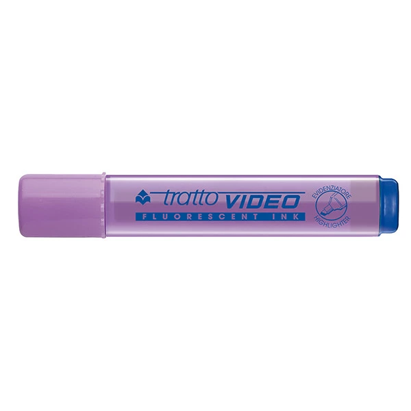 Evidenziatore Tratto Video - punta a scalpello - tratto da 1,0mm-5,0mm - viola - Tratto