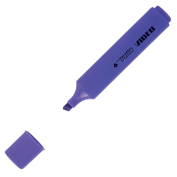 Evidenziatore Tratto Video - punta a scalpello - tratto da 1,0mm-5,0mm - viola - Tratto