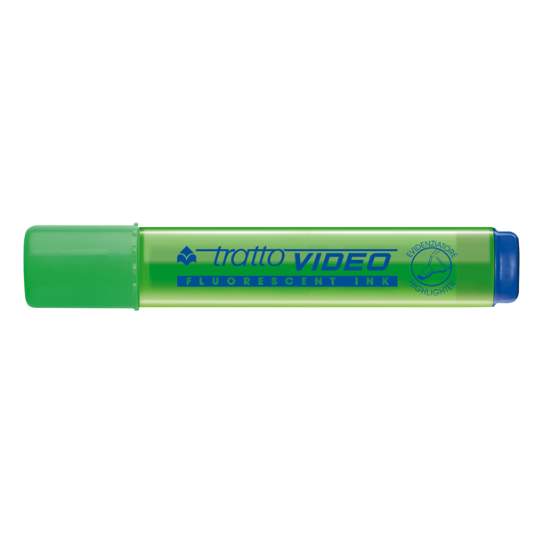 Evidenziatore Tratto Video - punta a scalpello - tratto da 1,0mm-5,0mm - verde - Tratto