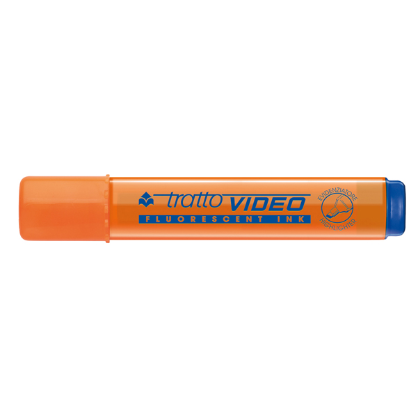 Evidenziatore Tratto Video - punta a scalpello - tratto da 1,0-5,0mm - arancio - Tratto