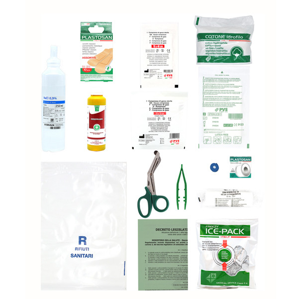 Valigetta di pronto soccorso Medic 1 - 25x19x9 cm - fino a 2 persone - arancio - PVS