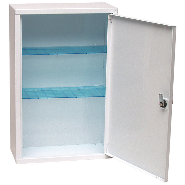 Armadietto di pronto soccorso 102/M - 46x30x14 cm - metallo - oltre 3 persone - bianco - PVS