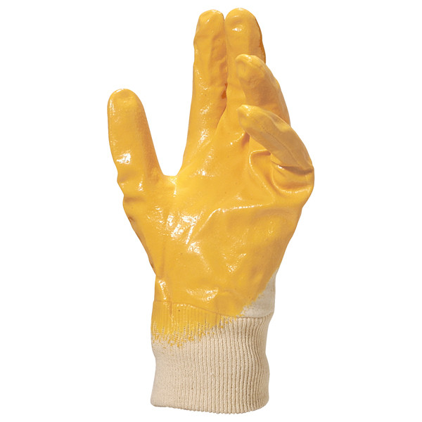 Guanti da lavoro pesante NI015 - nitrile leggero - taglia 09 - giallo - Deltaplus