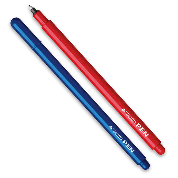Pennarello fineliner Tratto Pen - tratto 0,5mm - colori assoriti - Tratto - busta 12 pennarelli