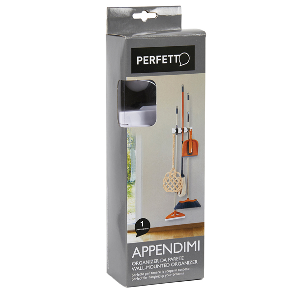 Appendi scope/attrezzi - 9,2x2,7x6,6 cm - 3 posti - Perfetto