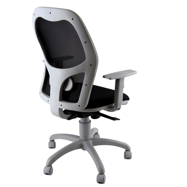 Seduta operativa Hubble Grafix - con braccioli regolabili - nero/grigio - Unisit