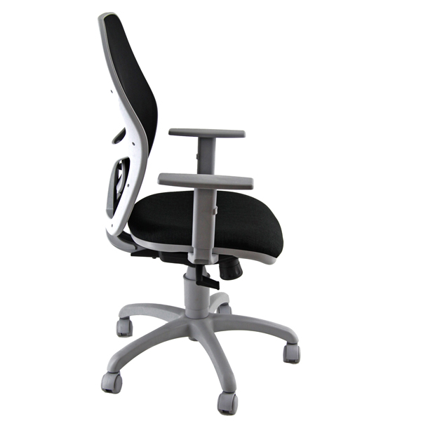 Seduta operativa Hubble Grafix - con braccioli regolabili - nero/grigio - Unisit