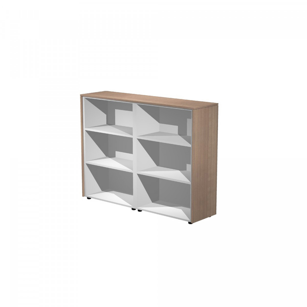 Coppia Prestige - mobili medi a giorno - 162,8 x 43 x 119,8 cm - ciliegio arabis
