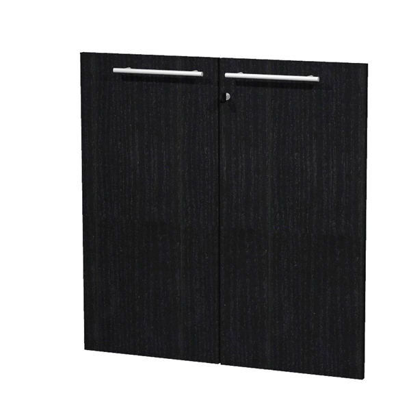 Coppia ante Prestige - melaminico - per mobile basso - 80x77cm - spessore 18 mm - nero venato - Artexport