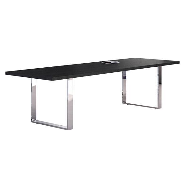 Tavolo riunioni Prestige Metal - 220 x 100 x 74 cm - nero venato