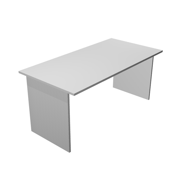 Scrivania Easy - lineare - 160x80x72 cm - bianco - Artexport